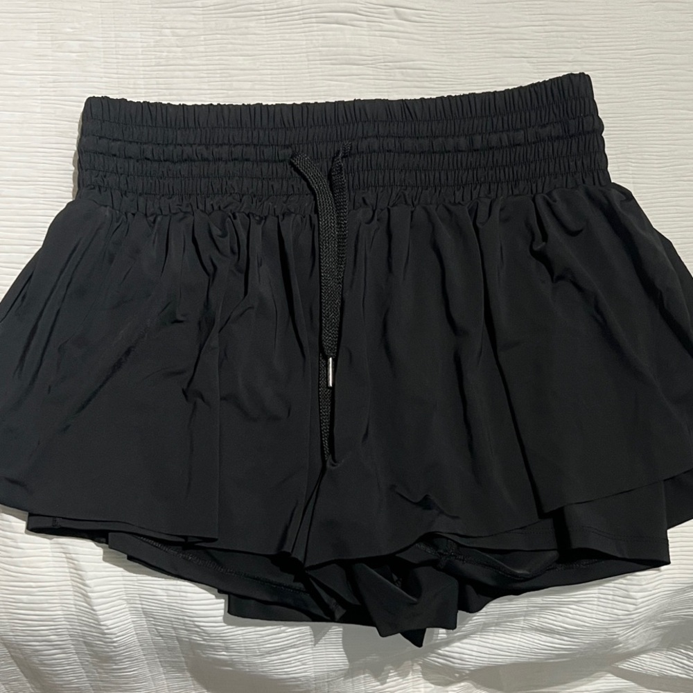 Black Women's Flutter Shorts